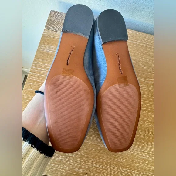NWT! MADEWELL Women’s The Mylie Ballet Flat in Basalt Blue Suede Size 9.5 no box - Picture 3 of 15
